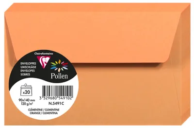 Immagine prodotto di Busta Pollen by Clairefontaine 90x140 mm, clementina