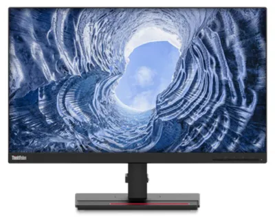 Zdjęcie produktu dla Lenovo ThinkVision T24i-20, 60,5 cm (23.8"), 1920 x 1080 px, Full HD, LED, 6 ms, Czarny