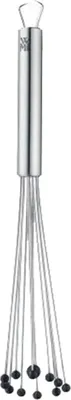 Obrázek produktu pro Nerezová šlehací metla se silikonovými kuličkami - 1 kus - 27 cm - hygienická