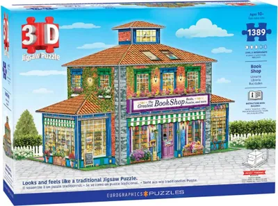 Produktbild von EUROGRAPHICS 3D-Puzzle Bookstore 1389 dlks