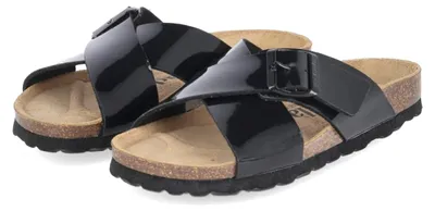 Image de Sandales plates pour femmes Palado, couleur noire, matière synthétique, taille 39