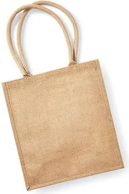 Produktbild von Westford Mill Jute Boutique Einkaufstasche (19L) BC3616 (Einheitsgröße) (Natur)