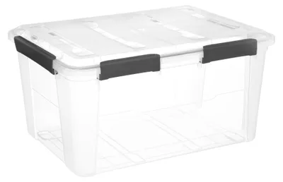 Obrázek produktu pro Plastový kontejner s víkem, 75 l, 64 x 48 x 33,5 cm