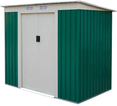 Produktbild von Gerätehaus aus Metall 201x121cm Basic XS für den Garten