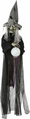 Produktbild von Hängende Hexe Halloween 119147 Schwarz (183 Cm)