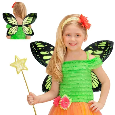 Produktbild von Schmetterlingsflügel grün Kinder