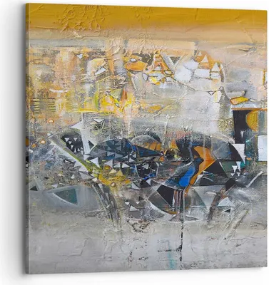 Produktbild von Bild auf Leinwand - Leinwandbild - Abstraktion modern - 70x70cm - Wand Bild - Wanddeko - Wandbilder - Leinwanddruck - Bilder - Kunstdruck - Wanddekoration - Leinwand bilder - Wandkunst - AC70x70-4001