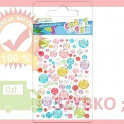 Image de Décoration : cercles en cristal autocollants - Craft with Fun