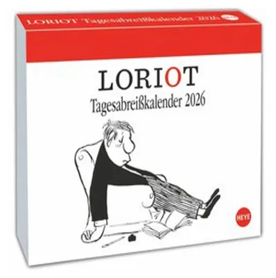 A calendar with a cartoon illustration of a man.