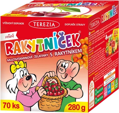 Produktbild von RAKYTNÍČEK Gelatine Kirsche 70 Stück
