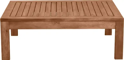 Produktbild von Miliboo - Niedriger Gartentisch aus Massivholz B90 cm SALVADOR