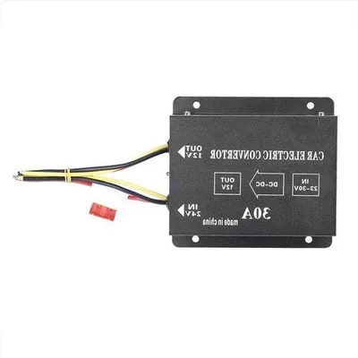 Immagine prodotto di Convertitore di corrente per auto e camion da 24 V a 12 V/30 A/360 W - Riduttore di tensione con trasformatori