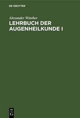 Produktbild von Lehrbuch der Augenheilkunde I