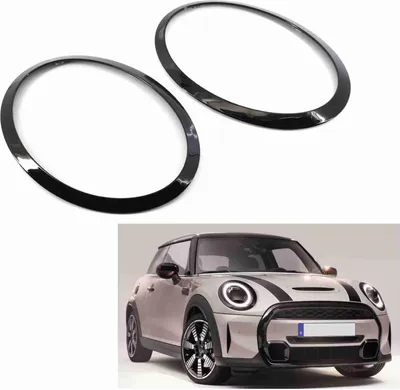 Obrázek produktu pro Ozdobný prstenec světlometu, 2 ks, náhradní díl pro BMW MINI  F55/F56/F57 2014–2021, OEM 51137300631, 51137300632, 51712355791, 51712355798