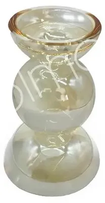 Imagen del producto de Soporte para velas ALOUETTE, diámetro 12 cm, altura 16 cm, acabado dorado