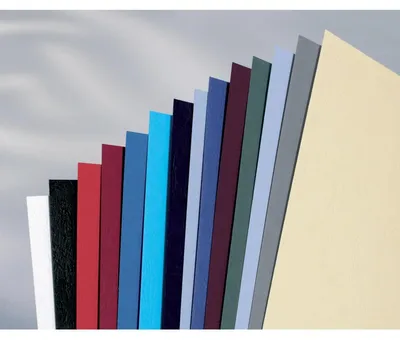 Produktbild von GBC LeatherGrain Umschlagmaterial 250 g/m², schwarz (50), A4, Schwarz, 300 mm, 215 mm, 17 mm, 746 g