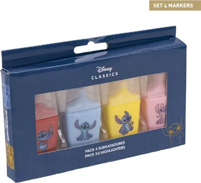 Image de Surligneur Cerda Group Stitch 4 unités Multicolore Multicolore One Size