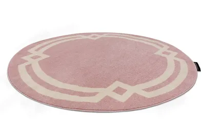 Produktbild von Teppich HAMPTON Lux Kreis rosa Rosa rund 140 cm
