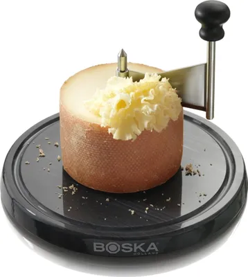 Obrázok produktu pre Boska 850520 + 850504 Súprava škrabiek na syr Monaco mramorová so zvonom na syr