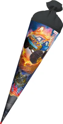 Obrázek produktu pro ROTH 677446 ROTH Schultüte "Monstertruck Fire", rund, 700 mm