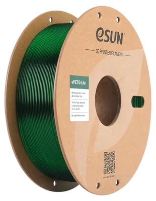 Produktbild von eSUN Hohe Zähigkeit PETG Basic 1.75mm Filament, Transparent Grün, 1KG