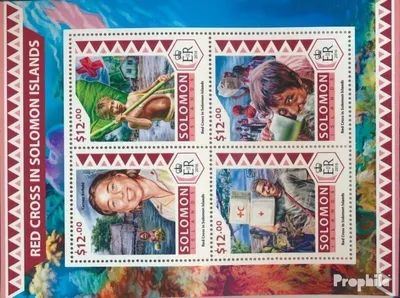 Produktbild von Briefmarken Salomoninseln 2016 Mi 4235-4238 Kleinbogen (kompl. Ausg.) postfrisch Rotes Kreuz