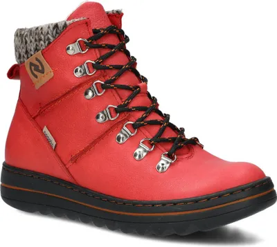 Produktbild von NAGABA Winter Lederschuhe Damen Winterschuhe Wanderschuhe Rot, 39