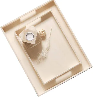Obrázek produktu pro Dřevěný tác SIMPLICITY, 2 kusy