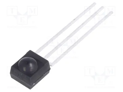 Obrázok produktu pre 1x Integrovaný infračervený prijímač 38 kHz, 2,5 ÷ 5,5 V, modul TSSP4P38, uhol príjmu 90°
