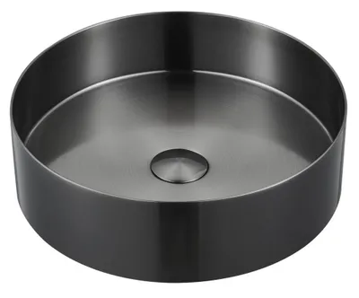 Immagine prodotto di Sapho Aurum - Lavabo da appoggio, diametro 380 mm, senza sfioratore, antracite AU101
