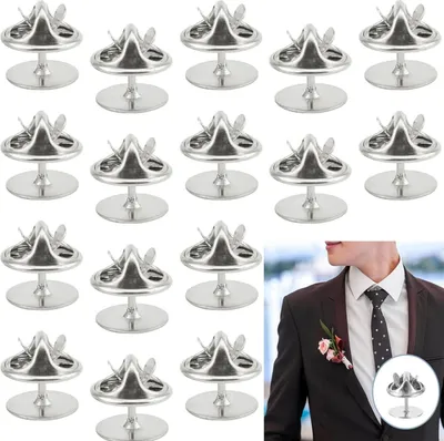 Produktbild von 25 Stück Schmetterling Pin Clutch, Verschlüsse Butterfly Clips Pin, Schmetterling Kupplung für DIY, Krawatten, Jacken, Hüte, Taschen, Anstecker