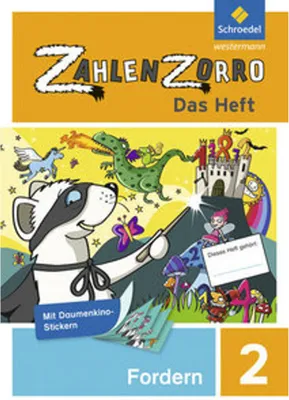 Produktbild von Zahlenzorro - Das Heft. Forderheft 2