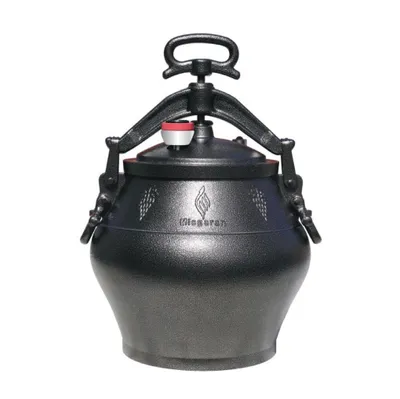 Image de Pot afghan, chaudron Kazan Misgaran Messi MAX, 5 L, noir, haut de gamme
