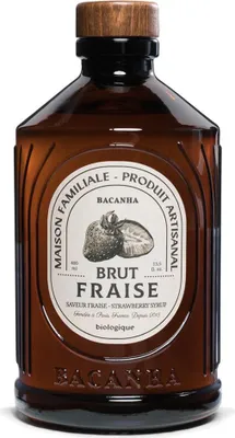 Produktbild von Bacanha Sirop Brut de Fraise 400ml – -Erdbeer-Sirup mit -Rohrzucker