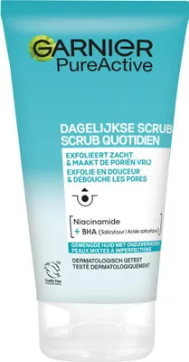 Image de Garnier - Pure Active - Exfoliation quotidienne - Niacinamide & BHA - Exfolie & désincruste les pores - 150 ml - 1 pièce