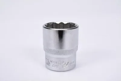Zdjęcie produktu dla Yato YT-1286, Gniazdko, 1/2", Metryczny, 1 głowic(e), 24 mm, Stal chromowo-wanadowa
