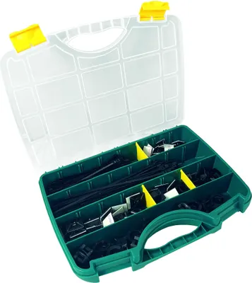 Produktbild von Kabelbinder-Sortiment 350-teilig mit Klebesockel SapiSelco
