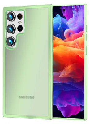 Image de Étui mat NALIA pour Samsung Galaxy S24 Ultra – Résistant aux chocs et semi-transparent – FUZION (étui anti-traces de doigts) – Marque berlinoise – Vert menthe