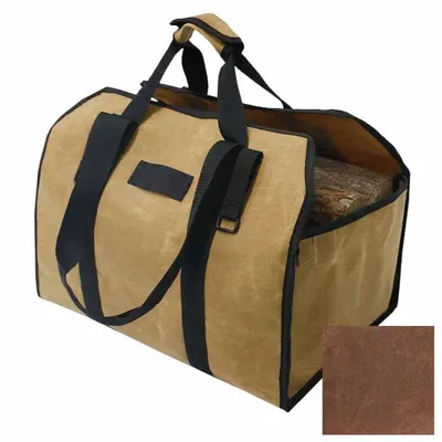 Obrázok produktu pre FIREWOOD Bag Taška na drevo Premium tmavo hnedá T004