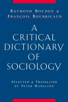 Produktbild von A Critical Dictionary of Sociology
