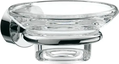 Immagine prodotto di emco roundo 2 Porte-savon, verre cristal clair, chromé, 453000100, 453000100