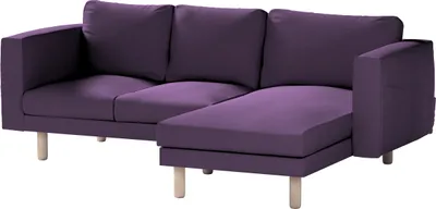 Produktbild von Dekoria Bezug für Norsborg 3-Sitzer Sofa mit Recamiere, violett, Norsborg Bezug für 3-Sitzer Sofa mit Recamiere