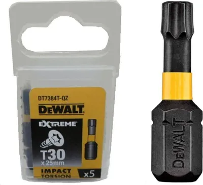 Image de DEWALT Torsion Bit schlagf. T30 50mm 5Stk