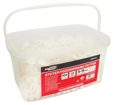 Immagine prodotto di Sistema di livellamento Awtools con guida da 1,0 mm, 500 pezzi (guida da 5-15 mm)