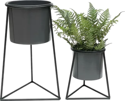 DanDiBo Set 3 Sgabelli Per Fiori In Metallo Nero, Altezze 50/60/70 Cm, Portata 30 Kg, Già Montati - 4