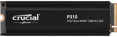 Zdjęcie produktu dla Crucial P310 Gen4 2280 2TB NVMe PCIe M.2 SSD z radiatorem