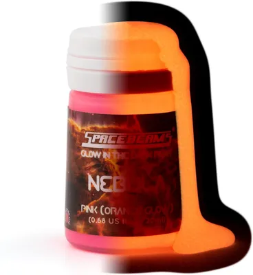 Obrázok produktu pre Svetelná farba (20 ml), ružová s oranžovým odtieňom, netoxická, na vodnej báze