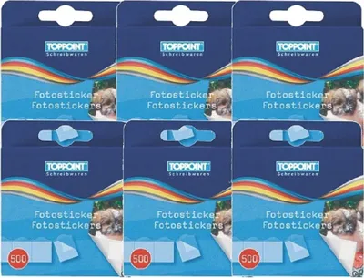 Produktbild von 6 x 1A PHOTO PORST Fotokleber 6 x 500 Stück
