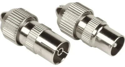 Productafbeelding van Coaxiale stekker, set, metalen, schroefbaar