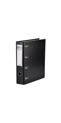 Produktbild von ELBA Hebelhefter mit 2 Mechanismen Rado 75 mm – PVC schwarz – A4 – PVC – Schwarz – 500 Blatt – 75 mm – 318 mm